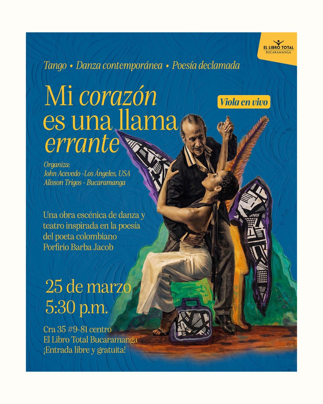 Mi Coraz&oacute;n es una Llama Errante - Flyer principal
